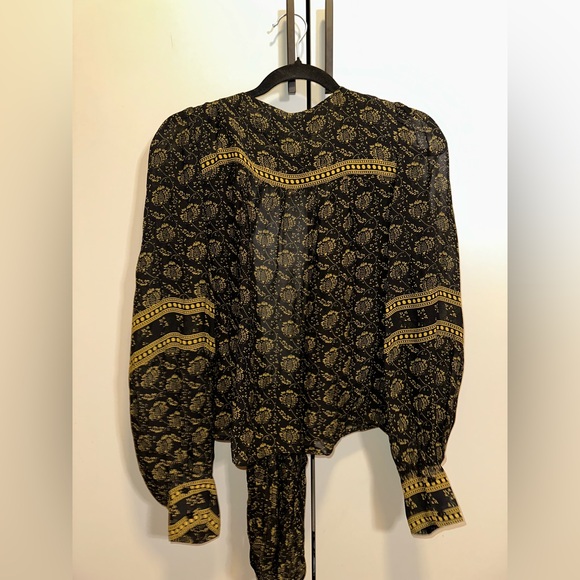 NWOT BA&SH Wrap V Neck Blouse size Small - Picture 4 of 7